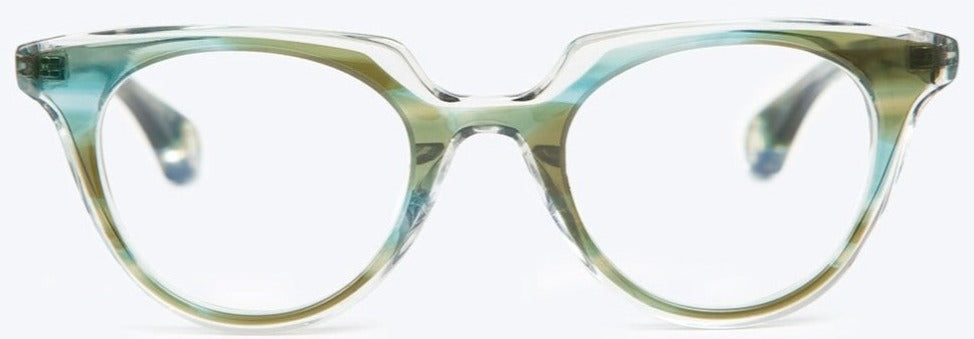 Alexander Daas - Blake Kuwahara Lina Eyeglasses - Peacock Fade - Front View