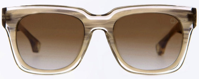 Alexander Daas - Blake Kuwahara Nash Sunglasses - Ash &amp; Brown Gradient - Front View