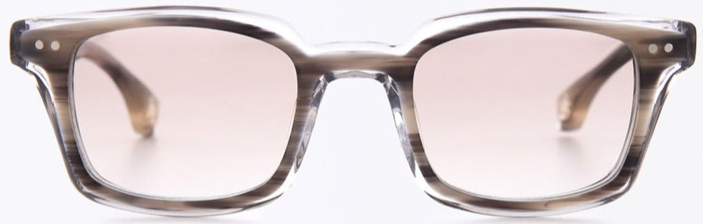 Alexander Daas - Blake Kuwahara Nelson Eyeglasses - Grey Horn - Front View