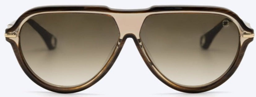 Alexander Daas - Blake Kuwahara Pelham Sunglasses - Cognac - Front View