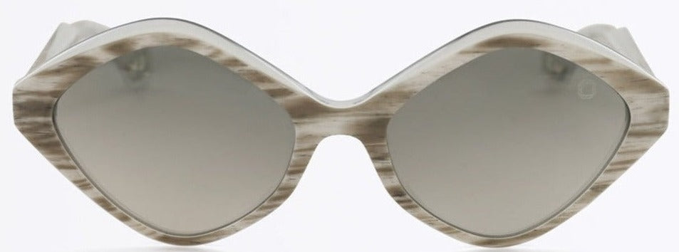 Alexander Daas - Blake Kuwahara Quincy Sunglasses - White Granite - Front View