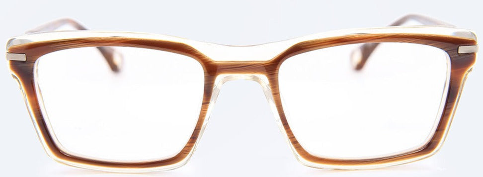 Alexander Daas - Blake Kuwahara Webster Eyeglasses - Brown Horn - Front View