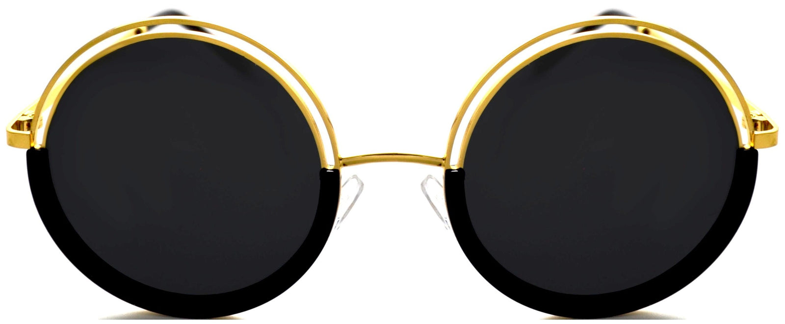 Alexander Daas - California Hollywood 310A1 Sunglasses - Black & Gold - Front View