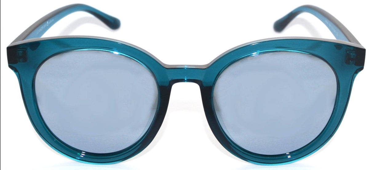 Alexander Daas - California Larchmont Sunglasses - Teal &amp; Polarized Grey - Front View
