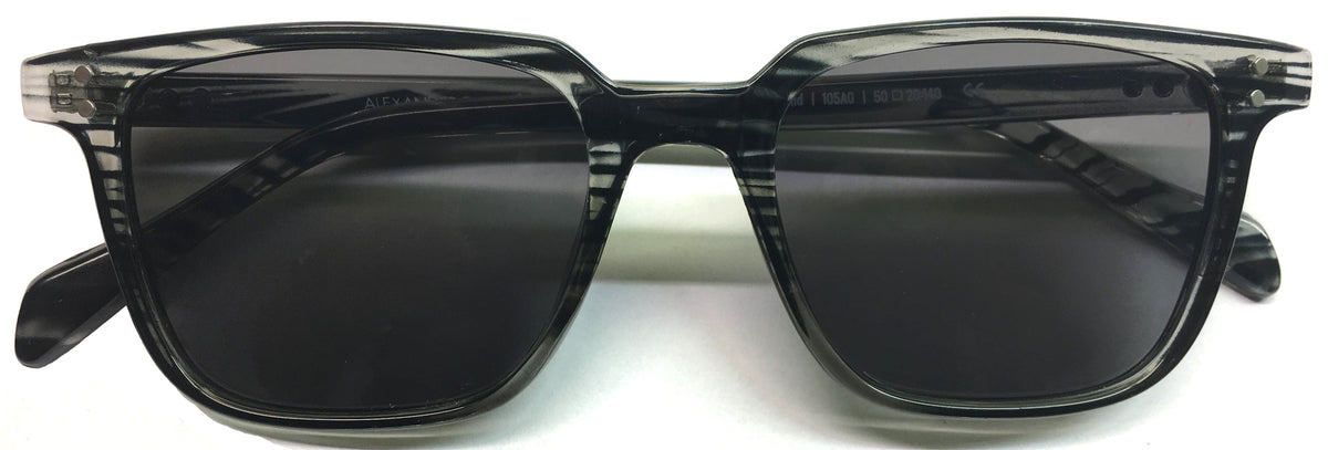 Alexander Daas - California Mulholland Sunglasses - Striated Gray - Front View