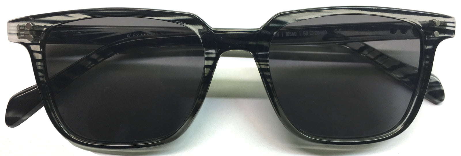 Alexander Daas - California Mulholland Sunglasses - Striated Gray - Front View