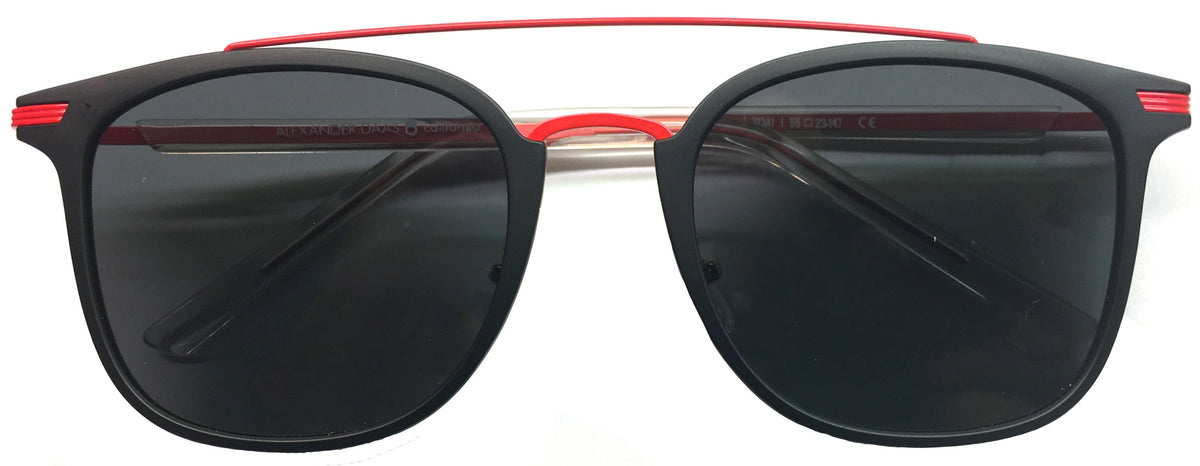 Alexander Daas - California Robertson Sunglasses - Black &amp; Red - Front View