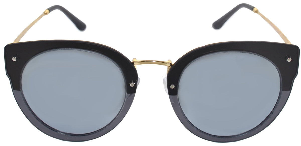 Alexander Daas - California Wilshire Sunglasses - Gray Fade &amp; Gold - Front View