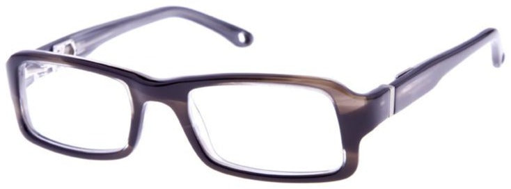 Alexander Daas - Castro Eyeglasses - Marble Black &amp; Grey - Side View