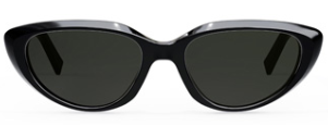 Alexander Daas - Celine 40220U/S Sunglasses - Black &amp; Solid Grey - Front View