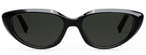 Alexander Daas - Celine 40220U/S Sunglasses - Black & Solid Grey - Front View