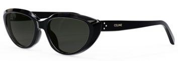 Alexander Daas - Celine 40220U/S Sunglasses - Black &amp; Solid Grey - Side View