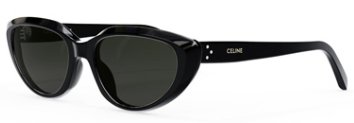 Alexander Daas - Celine 40220U/S Sunglasses - Black & Solid Grey - Side View