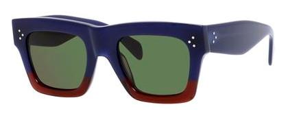 Alexander Daas - Celine 41054/s Large Original Sunglasses - Blue &amp; Burgundy - Side View