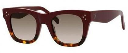 Alexander Daas - Celine 41089/s Sunglasses - Burgundy Havana - Side View