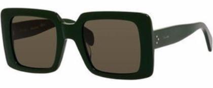 Alexander Daas - Celine 41094/s Squared Sunglasses - Dark Green - Side View