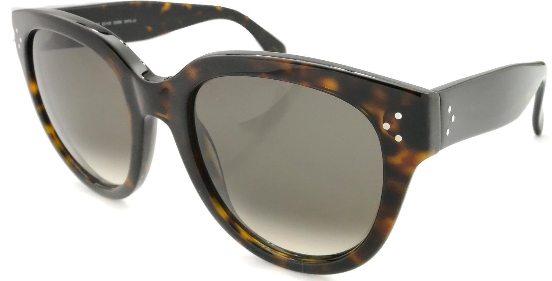 Alexander Daas - Celine 41755/s Audrey Large Sunglasses - Dark Havana & Brown - Side View