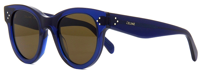 Alexander Daas - Celine CL4003IN Baby Audrey Sunglasses - Blue & Brown Lens - Side View