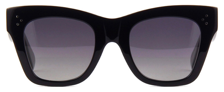 Alexander Daas - Celine CL4004IN Sunglasses - Shiny Black - Front View