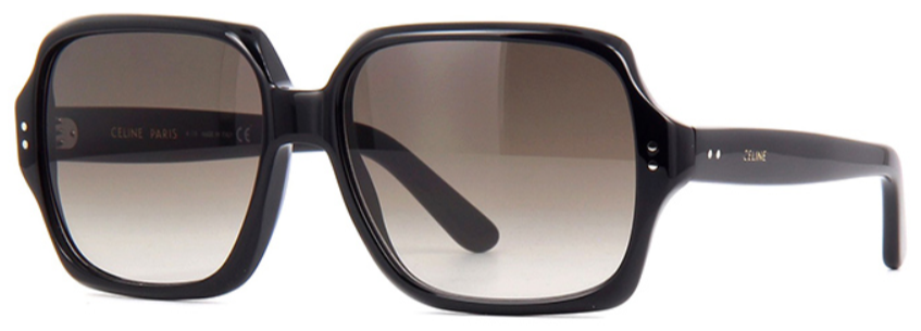 Alexander Daas - Celine CL40074I Sunglasses - Black & Brown Gradient - Side View
