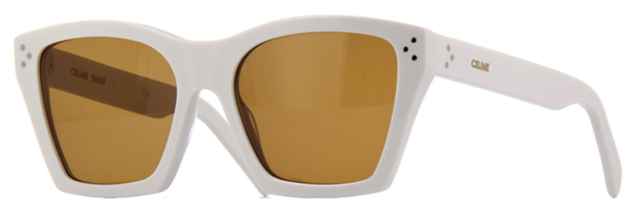 Alexander Daas - Celine CL40090I Sunglasses - White & Browns Lens - Side View