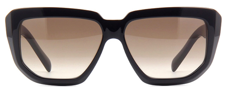 Alexander Daas - Celine CL40093I Sunglasses - Shiny Black &amp; Brown Gradient - Front View