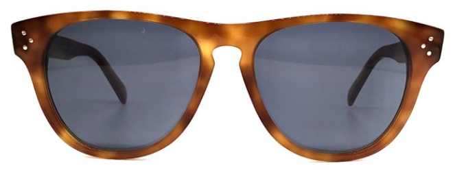 Alexander Daas - Celine CL40102I Sunglasses - Light Havana &amp; Grey - Front View