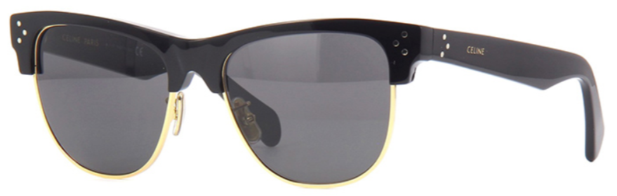 Alexander Daas - Celine CL40103U Sunglasses - Black Gold & Grey - Side View