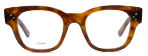 メガネ Celine Glasses CL50035I 054 Luxury Thick Tortoiseshell Celine CL50035I Tortoise/Yellow Eyeglasses | Includes FREE