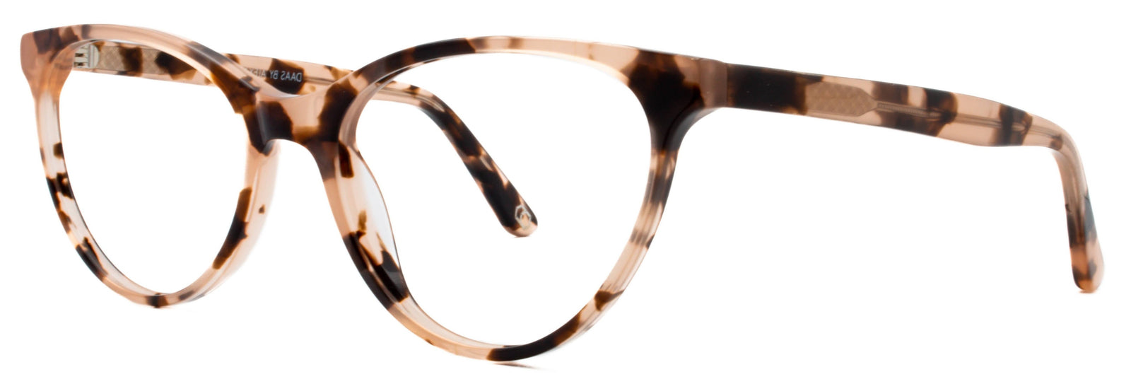 Alexander Daas - Celine Eyeglasses - Peach Tortoise - Side View