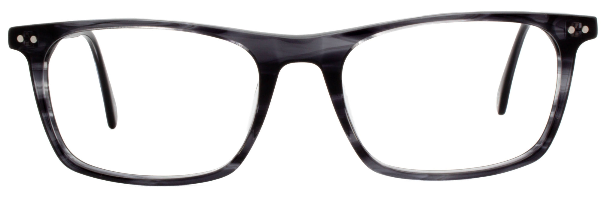 Alexander Daas - Dylan Eyeglasses - Grey Striated - Front View