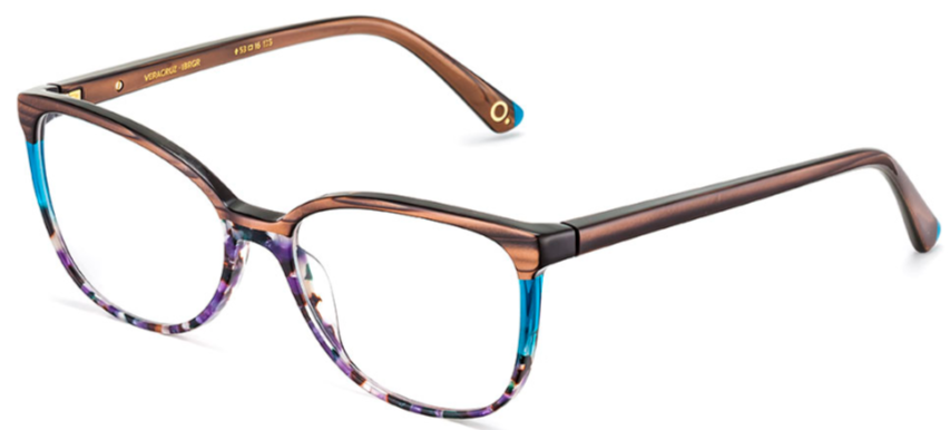 Alexander Daas - Etina Barcelona Veracruz Eyeglasses - Brown &amp; Green - Side View