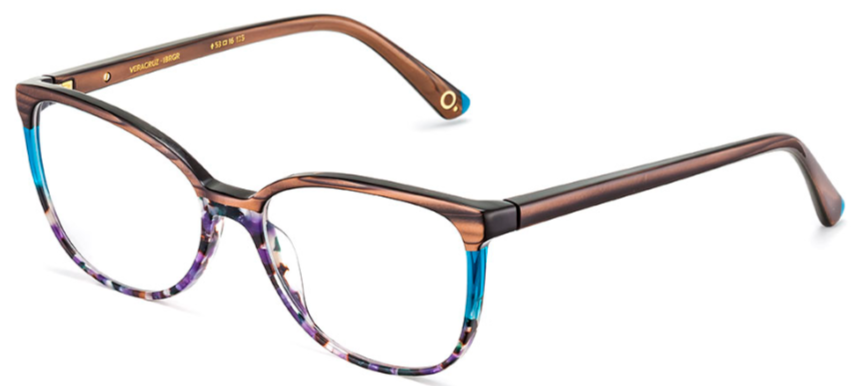 Alexander Daas - Etina Barcelona Veracruz Eyeglasses - Brown & Green - Side View