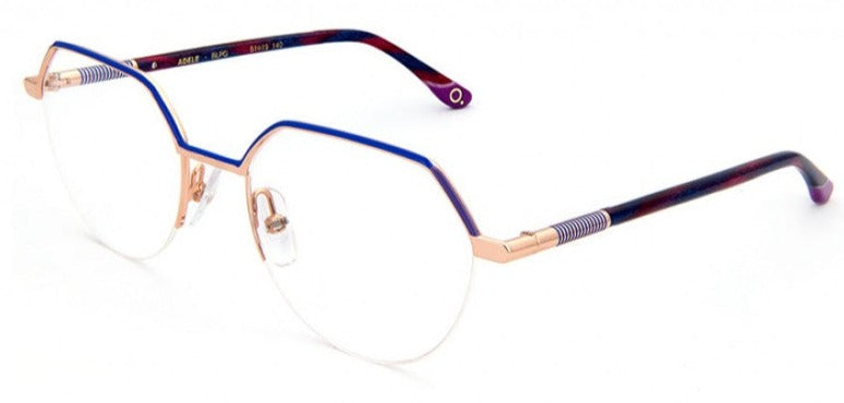Alexander Daas - Etnia Barcelona Adele Eyeglasses - Blue, Pink &amp; Gold - Side View