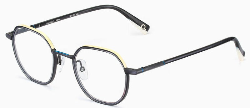 Alexander Daas - Etnia Barcelona Amarillo Eyeglasses - Black & White - Side View