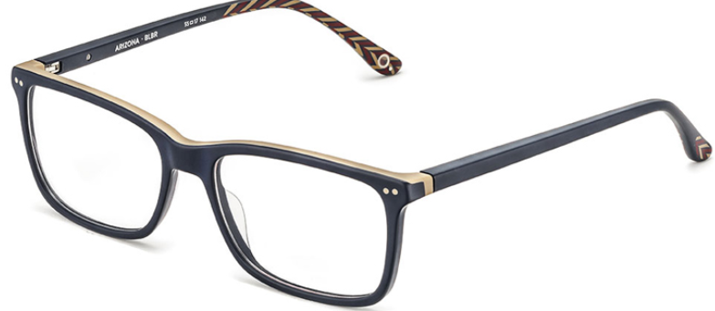 Alexander Daas - Etnia Barcelona Arizona Eyeglasses - Blue Brown - Side View