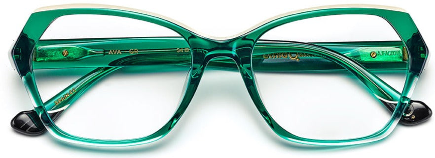 Alexander Daas - Etnia Barcelona Ava Eyeglasses - Green - Front View