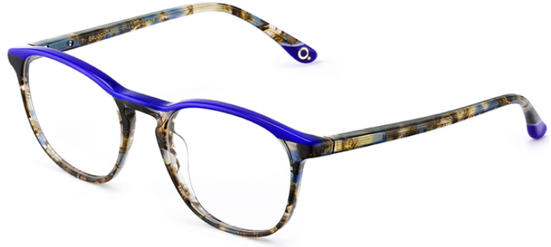 Alexander Daas - Etnia Barcelona Brugge Eyeglasses - Brown &amp; Blue - Side View