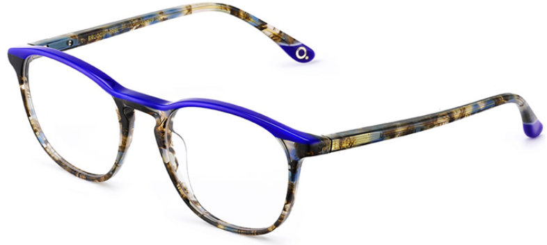 Alexander Daas - Etnia Barcelona Brugge Eyeglasses - Brown & Blue - Side View