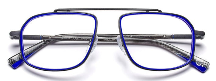 Alexander Daas - Etnia Barcelona Canyon Lodge Eyeglasses - Black &amp; Blue - Front View