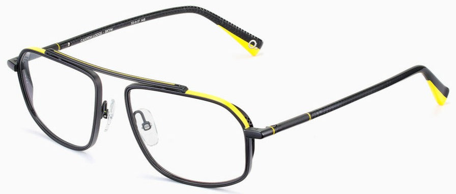 Alexander Daas - Etnia Barcelona Canyon Lodge Eyeglasses - Black & Yellow - Side View