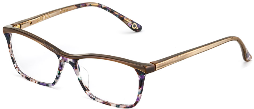 Alexander Daas - Etnia Barcelona Capri Eyeglasses - Bronze Purple - Side View