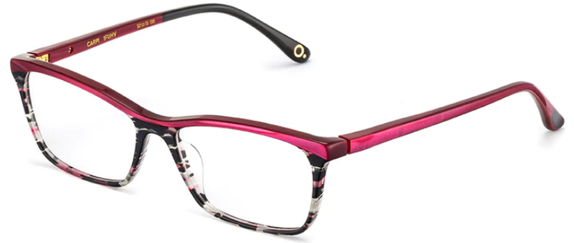 Alexander Daas - Etnia Barcelona Capri Eyeglasses - Fuchsia Havana - Side View