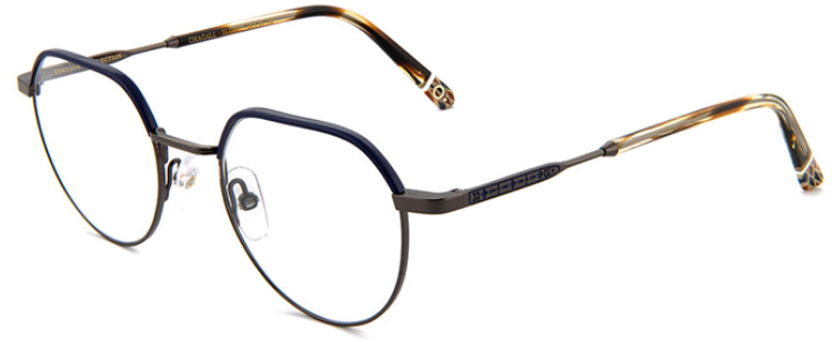 Alexander Daas - Etnia Barcelona Chagall Eyeglasses - Blue Gun - Side View