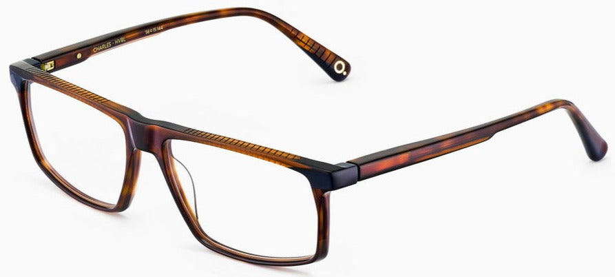 Alexander Daas - Etnia Barcelona Charles Eyeglasses - Havana Blue - Side View