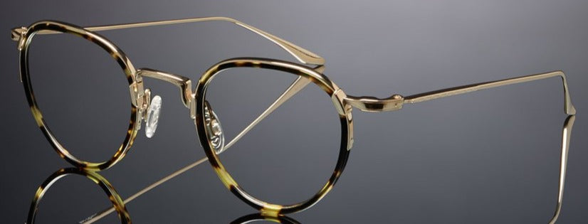 Alexander Daas - Barton Perreira Aalto Eyeglasses - Matte Heroine Chic & Gold - Side View