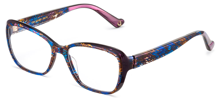 Alexander Daas - Etnia Barcelona Collioure Eyeglasses - Blue Fuchsia - Side View