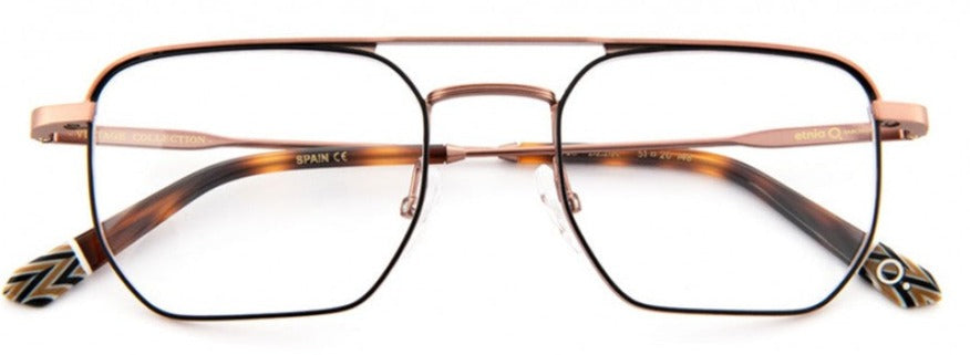 Alexander Daas - Etnia Barcelona Davis Eyeglasses - Bronze &amp; Black - Front View