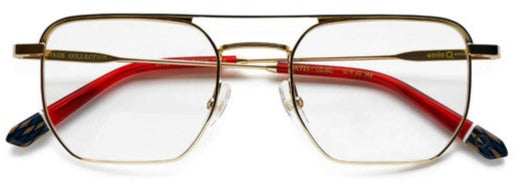 Alexander Daas - Etnia Barcelona Davis Eyeglasses - Golden Blue - Front View