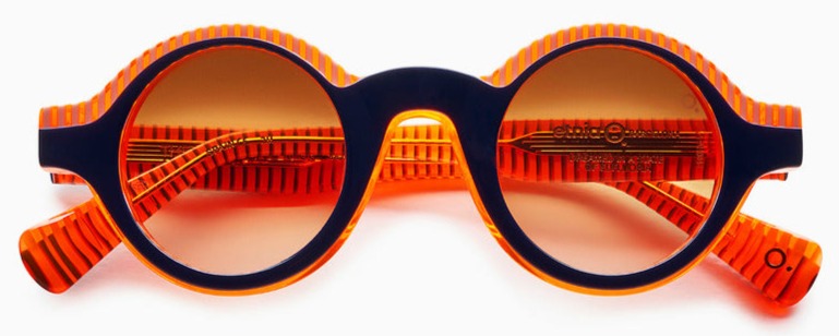 Alexander Daas - Etnia Barcelona Einstein Sunglasses - Black &amp; Orange - Front View